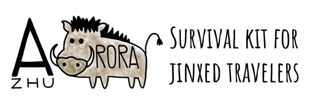 Aurora Zhu Logo - Survival kit for jinxed travelers