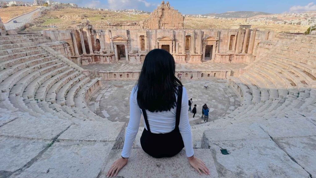 Aurora at Jerash Amphitheatre