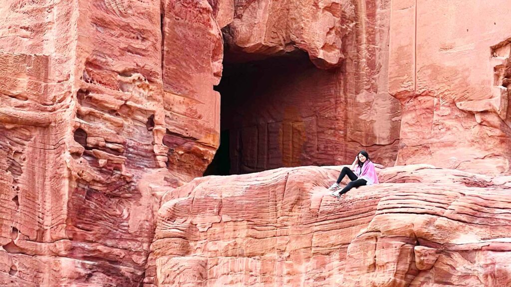 Aurora at the Royal Tombs, Petra