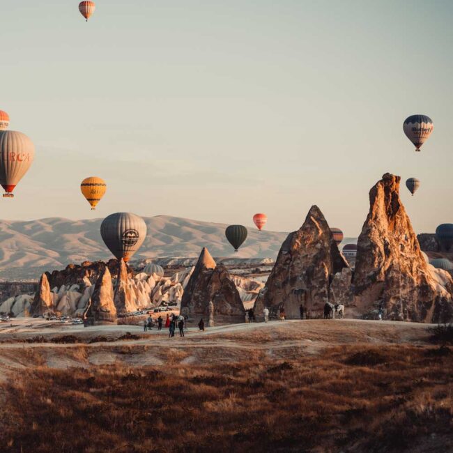 Hot air balloons in Cappadocia