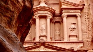 Detail of the Treasury at Petra