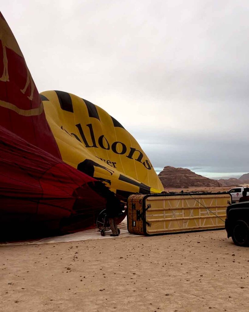 Wadi rum hot air balloon